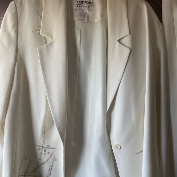 Cream Three Piece Dressy Suit - Picture 2 of 7